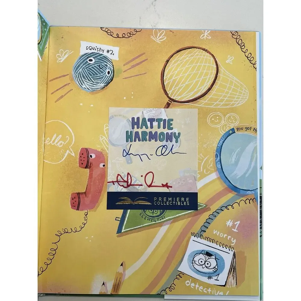 Hattie Harmony Signed BOOKPLATE Book Elizabeth Olsen Robbie Arnett Autograph #1